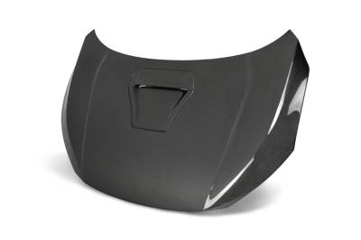 Seibon Carbon - Seibon Carbon HD17HDCVR-OE Carbon Fiber Type-R Style Hood for 17+ Honda Civic