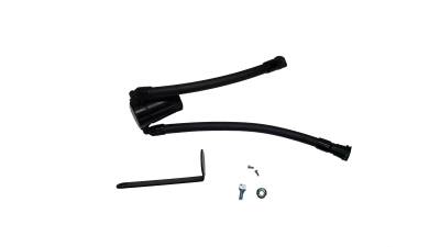 J&L Oil Separator Co - J&L Oil Separator 3097P-B Black Oil Separator 3.0 Passenger Side