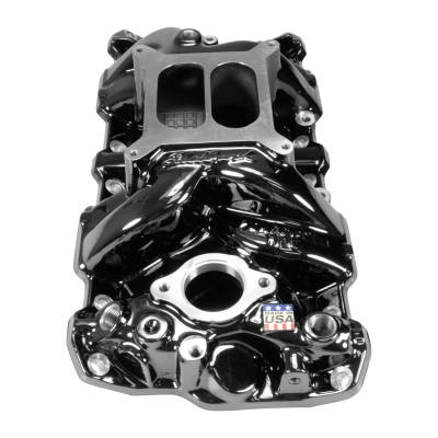 Edelbrock - Edelbrock 7101-bp Performer RPM SBC Intake Manifold Black Plasma