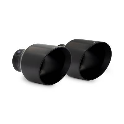 Mishimoto - Mishimoto MMEXH-TIP-MOPARBK Black Exhaust Tips 5" Outlet for 15-24 Charger