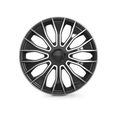 Winjet - Winjet CHB-5086-DP-14 14" Wheel Cover Hubcaps 4PC Black/Silver