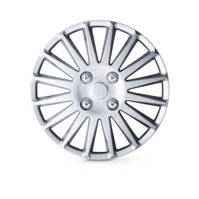Winjet - Winjet CHB-5019-E-16 16" Universal Wheel Cover Hubcaps 4Pc White