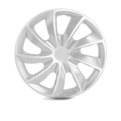 Winjet - Winjet CHB-5084-E-17 17" Universal Wheel Cover Hubcaps 4Pc White