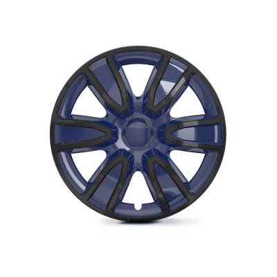 Winjet - Winjet CHB-5087-BBB-14 14" Universal Wheel Cover Hubcaps 4Pc Black/Blue
