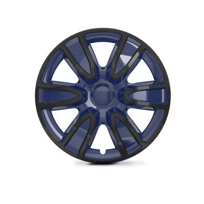 Winjet - Winjet CHB-5087-BBB-15 15" Universal Wheel Cover Hubcaps 4PC Black/Blue