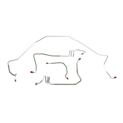 The Right Stuff Detailing - The Right Stuff BKT7101 Chevy Power Disc Brake Hydraulic Line Kit Front