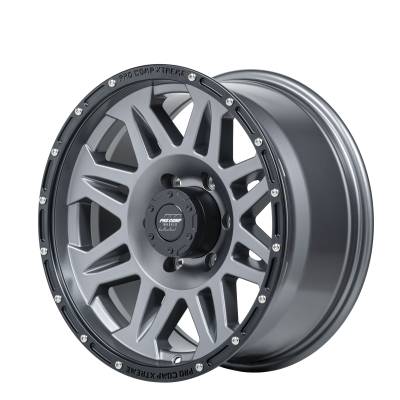 Pro Comp Wheels - Pro Comp Wheels PA05 TORQ 17x8 6x5.5 -6mm Graphite/Black Lip 2605-7883
