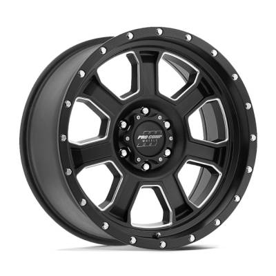 Pro Comp Wheels - Pro Comp Wheels PA43 SLEDGE 20x9 5x5.0 0mm Satin Black/Milled PXA5143-2973
