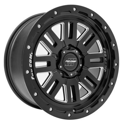 Pro Comp Wheels - Pro Comp Wheels PA61 COGNITO 18x9 5x150 0mm Satin Black/Milled PXA5161-895550
