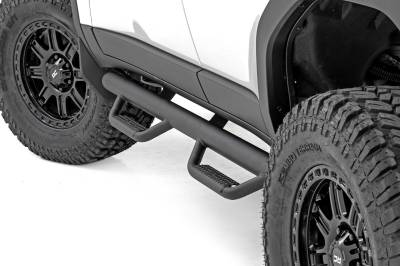 Rough Country Suspension Systems - Rough Country RCT2024 3" Drop Step Nerf Bars Black for 24-25 Land Cruiser