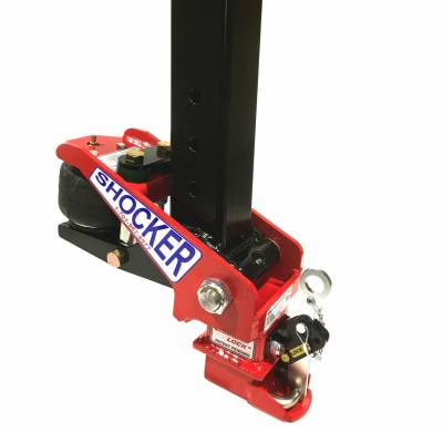 Shocker Hitch - Shocker Hitch 35SQ-BLK-SL Shocker 30K Gooseneck Air Hitch-2-5/16" Ball