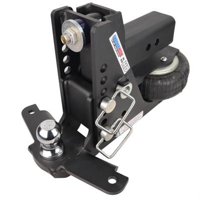 Shocker Hitch - Shocker Hitch SH-HDMB640-300-2SC Shocker HD 20K 3" Max Black Air Receiver Hitch