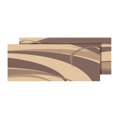 Faulkner - Faulkner 53023 Brown & Beige RV Patio Mat 8'x20' Polypropylene 12 Lbs
