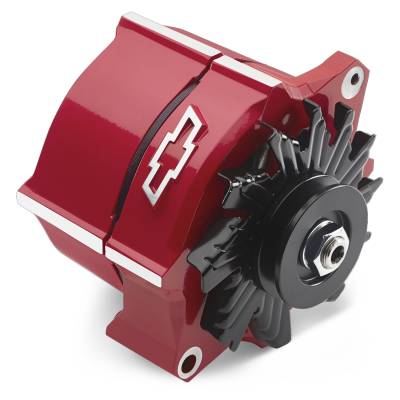 Proform - Proform 141-150 Red Slant-Edge Alternator for Chevy SB/BB V8 w/Bowtie