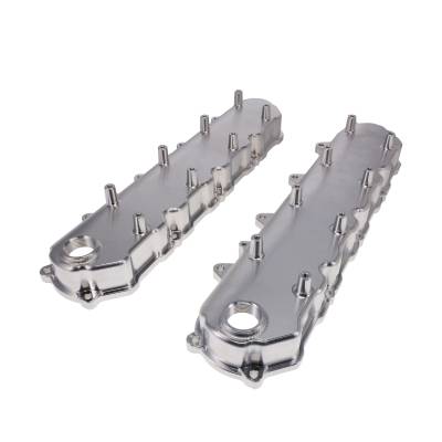 Top Street Performance - Top Street JM8083-4 TSP V Series GM LT Natural Billet Aluminum Valve Covers