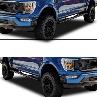 Black Horse Off Road - Black Horse 9BFRSCBK5OV-BN EXTREME Black Side Step Ford F150/F250/F350/F450/F550
