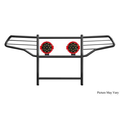 Black Horse Off Road - Black Horse 17FJ31MA-PLR Black Grille Guard w/LED for 20-24 Ford Explorer