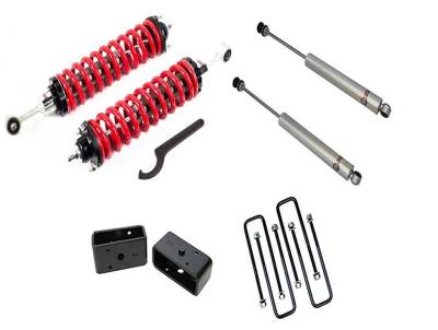 Freedom Off-Road - Freedom O/R FO-T904-KIT 1-4" Coilovers 3" RR Lift Blocks for 00-06 Toyota Tundra