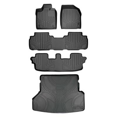 SMARTLINER - SMARTLINER SA0037/B0037/C0037/D0057 F/R Floor Liners w/Cargo Blk for Highlander