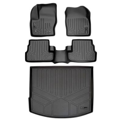 SMARTLINER - SMARTLINER SA0115/B0217/D0115 Front/Rear BLACK Floor Liners for Lincoln MKC