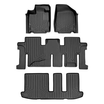 SMARTLINER - SMARTLINER SA0131/B0131/C0131 Front/Rear BLACK Floor Liners for Pathfinder/QX60
