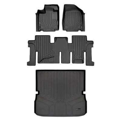 SMARTLINER - SMARTLINER SA0131/B0131/D0131 Front/Rear BLACK Floor Liners for Pathfinder/QX60