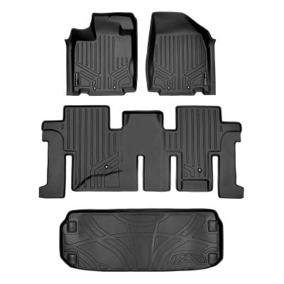 SMARTLINER - SMARTLINER SA0131/B0131/E0131 Front/Rear BLACK Floor Liners for Pathfinder/QX60