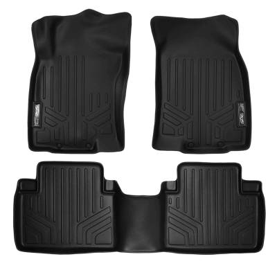 SMARTLINER - SMARTLINER SA0151/B0151 Front/Rear BLACK Floor Liners for Nissan Rogue