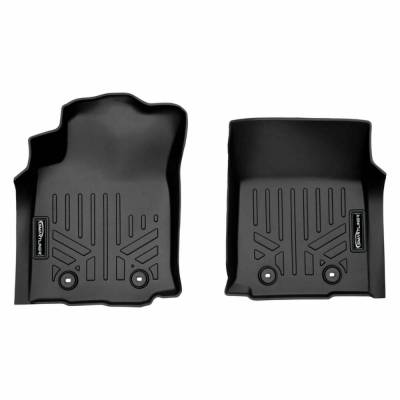 SMARTLINER - SMARTLINER SA0211 Front BLACK Floor Liners for Toyota Tacoma Ext/Double