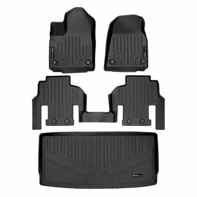 SMARTLINER - SMARTLINER SA0573/B0573/E0573 Front/Rear BLACK Floor Liners for Jeep Wagoneer