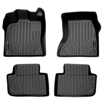SMARTLINER - SMARTLINER SA0214/B0215 Front/Rear BLACK Floor Liners for Porsche Macan