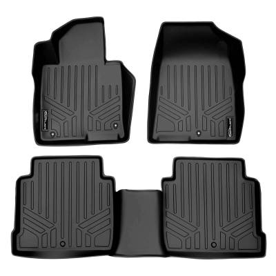 SMARTLINER - SMARTLINER SA0218/B0218 Front/Rear BLACK Floor Liners for Sonata/Optima