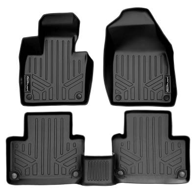 SMARTLINER - SMARTLINER SA0223/B0611 Front/Rear BLACK Floor Liners for Volvo XC90