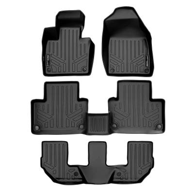 SMARTLINER - SMARTLINER SA0223/B0611/C0223 Front/Rear BLACK Floor Liners for Volvo XC90