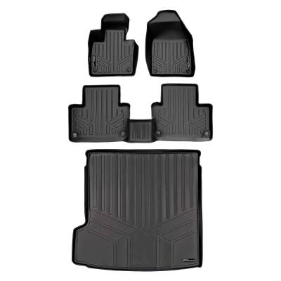 SMARTLINER - SMARTLINER SA0223/B0611/D0223 Front/Rear BLACK Floor Liners for Volvo XC90