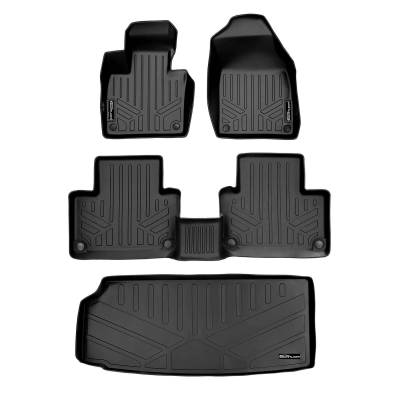 SMARTLINER - SMARTLINER SA0223/B0611/E0223 Front/Rear BLACK Floor Liners for Volvo XC90