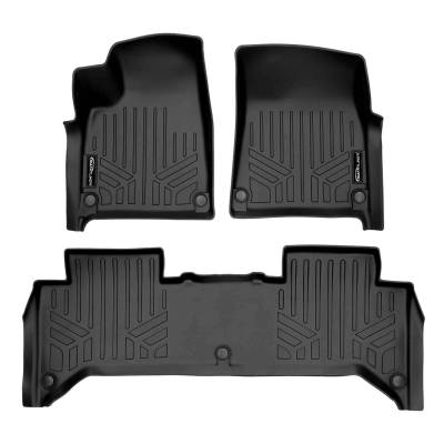 SMARTLINER - SMARTLINER SA0615/B0615 Front/Rear BLACK Floor Liners for Rivian R1T