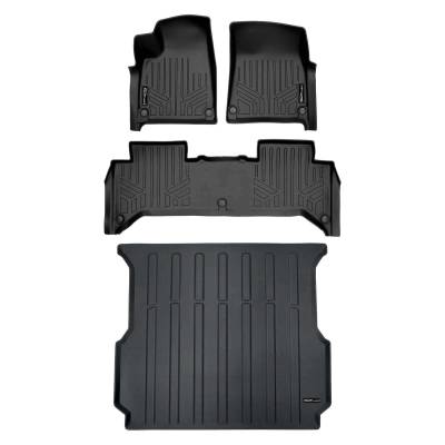 SMARTLINER - SMARTLINER SA0615/B0615/K0615 Front/Rear BLACK Floor Liners for Rivian R1T
