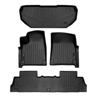 SMARTLINER - SMARTLINER SA0615/B0698/F0615 Front/Rear BLACK Floor Liners for Rivian R1S
