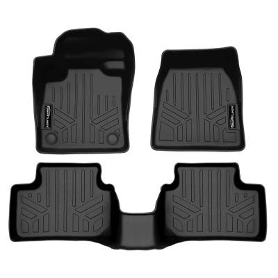 SMARTLINER - SMARTLINER SA0617/B0617 Front/Rear BLACK Floor Liners for XC40 Recharge
