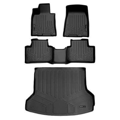 SMARTLINER - SMARTLINER SA0630/B0630/D0630 Front/Rear BLACK Floor Liners for Genesis GV70