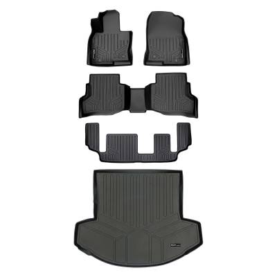 SMARTLINER - SMARTLINER SA0257/B0257/C0257/D0257 Front/Rear BLACK Floor Liners Mazda CX-9