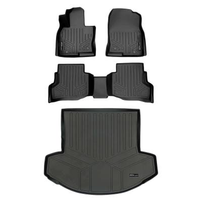 SMARTLINER - SMARTLINER SA0257/B0257/D0257 Front/Rear BLACK Floor Liners Mazda CX-9