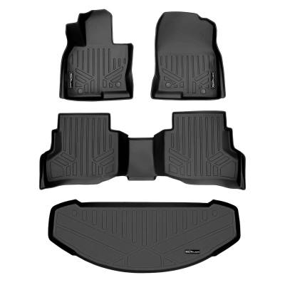 SMARTLINER - SMARTLINER SA0257/B0257/E0257 Front/Rear BLACK Floor Liners Mazda CX-9