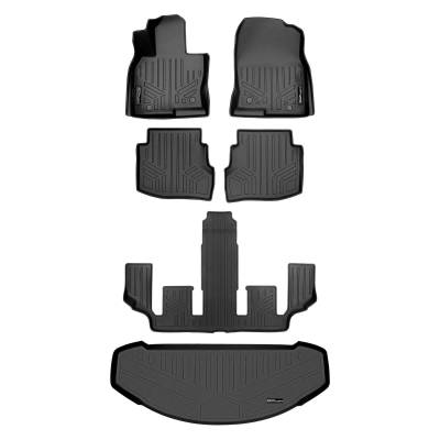 SMARTLINER - SMARTLINER SA0257/B0523/C0523/E0257 Front/Rear BLACK Floor Liners Mazda CX-9