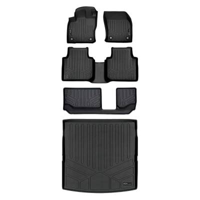 SMARTLINER - SMARTLINER SA0270/B0270/C0431/D0431 Front/Rear BLACK Floor Liners for VW Tiguan