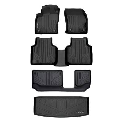 SMARTLINER - SMARTLINER SA0270/B0270/C0431/E0431 Front/Rear BLACK Floor Liners for VW Tiguan