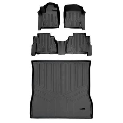 SMARTLINER - SMARTLINER SA0272/B0272/D0272 Front/Rear Black Floor Liners for Toyota Sequoia
