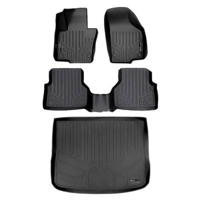 SMARTLINER - SMARTLINER SA0280/B0280/D0280 Front/Rear BLACK Floor Liners for VW Tiguan