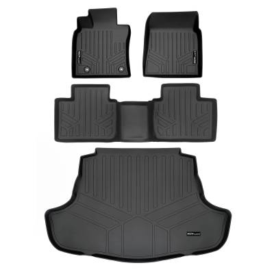 SMARTLINER - SMARTLINER SA0330/B0758/D0330 Front/Rear BLACK Floor Liners for Toyota Camry